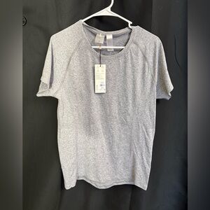 Calla Heather Gray Short Sleeve Top